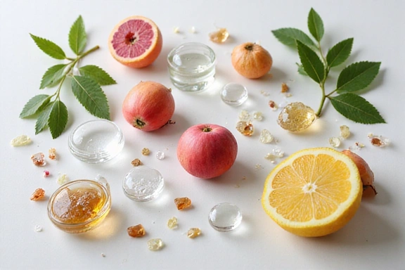 Natural ingredients associated with anti-aging skincare