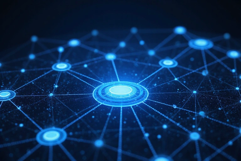 Abstract representation of interconnected websites and data streams, symbolizing third-party links and external services.